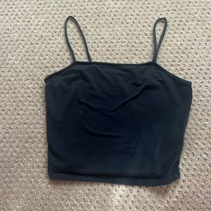 Black spaghetti strap tank top